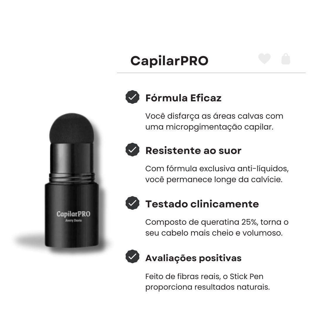 CapilarPRO - Dê adeus a calvície em segundos!