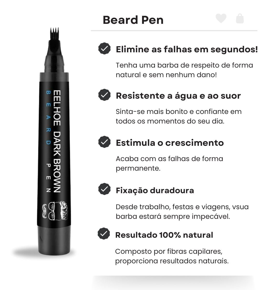 Beard Pen - Tenha uma barba de respeito!